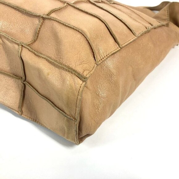 CHANEL vintage Chocolate bar Shoulder bag Tote Bag Shoulder Bag Leather Beige - Picture 5 of 15